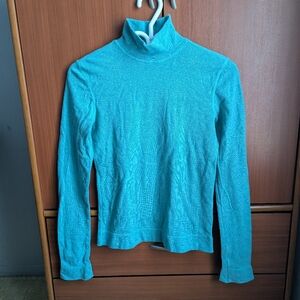 Turquoise Ralph Lauren Sport cotton turtleneck size small
